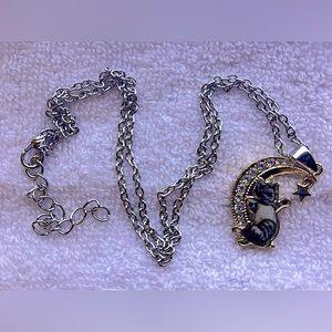 Cat on the moon Necklace